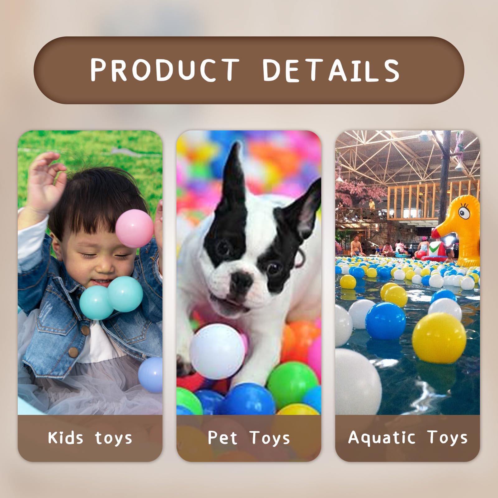 Dekeyoo Pack de 500 Bolas de Parque de Bolas - Libre de - Imagen 6