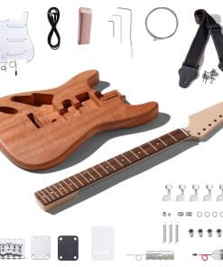 Kit de guitarra eléctrica estilo Leo Jaymz DIY ST Lefthand