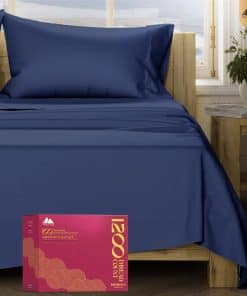Juego de Sábanas de Algodón Egipcio Mayfair -Azul Marino