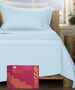 Juego de sábanas de algodón egipcio Mayfair -Azul Claro
