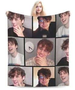 Manta Uvcioul Wilbur Soot Suave y Cómoda Manta de Lana