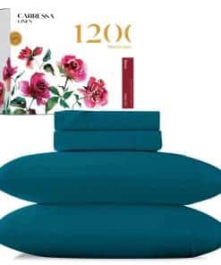 Juego de sábanas de lino Carressa King Egyptian Cotton -