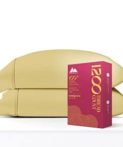 Juego de 2 Fundas de Almohada King Size de -Beige