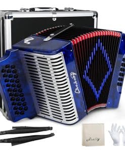 Acordeón - 31 Teclas 12 Bajos Diatónico Afinación G/C/F con