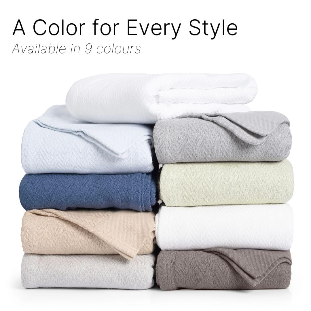 Cobertor de 100% Algodón en Tela de Espiga, 108"X90" King, - Imagen 7