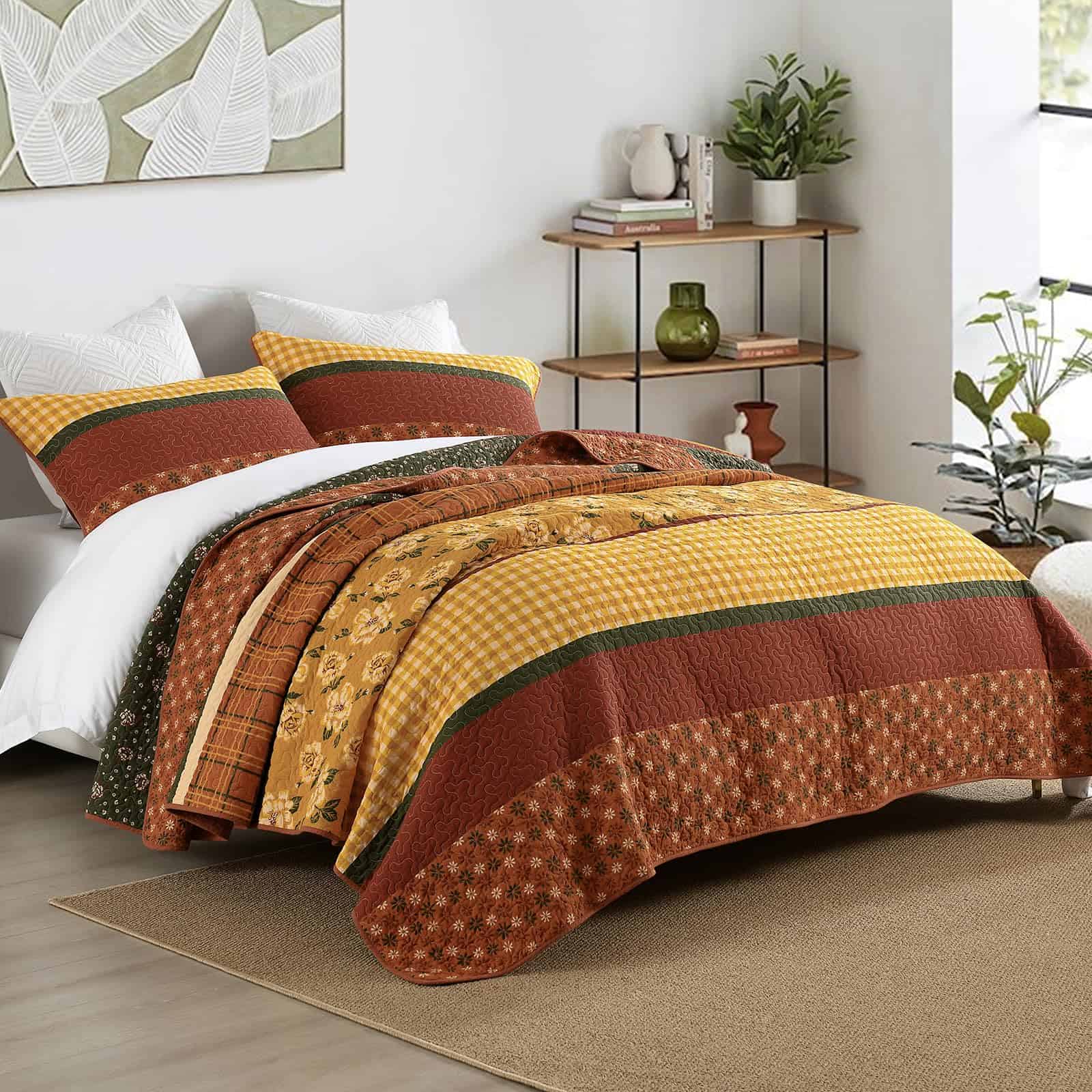 Colcha de Algodón Quilta 100% Tamaño Queen - - Imagen 7