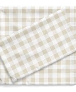 Juego de Sábanas para Gemelos Pobi Baby - -Gingham Khaki