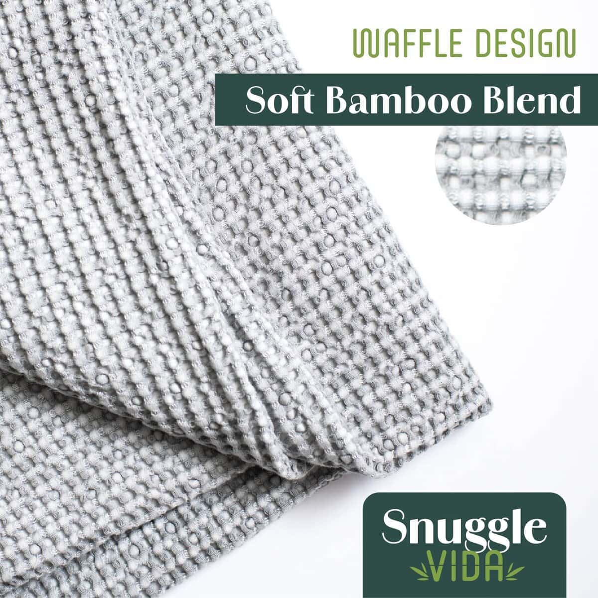Manta de bambú para enfriamiento Houseify SNUGGLEVIDA - - Imagen 6