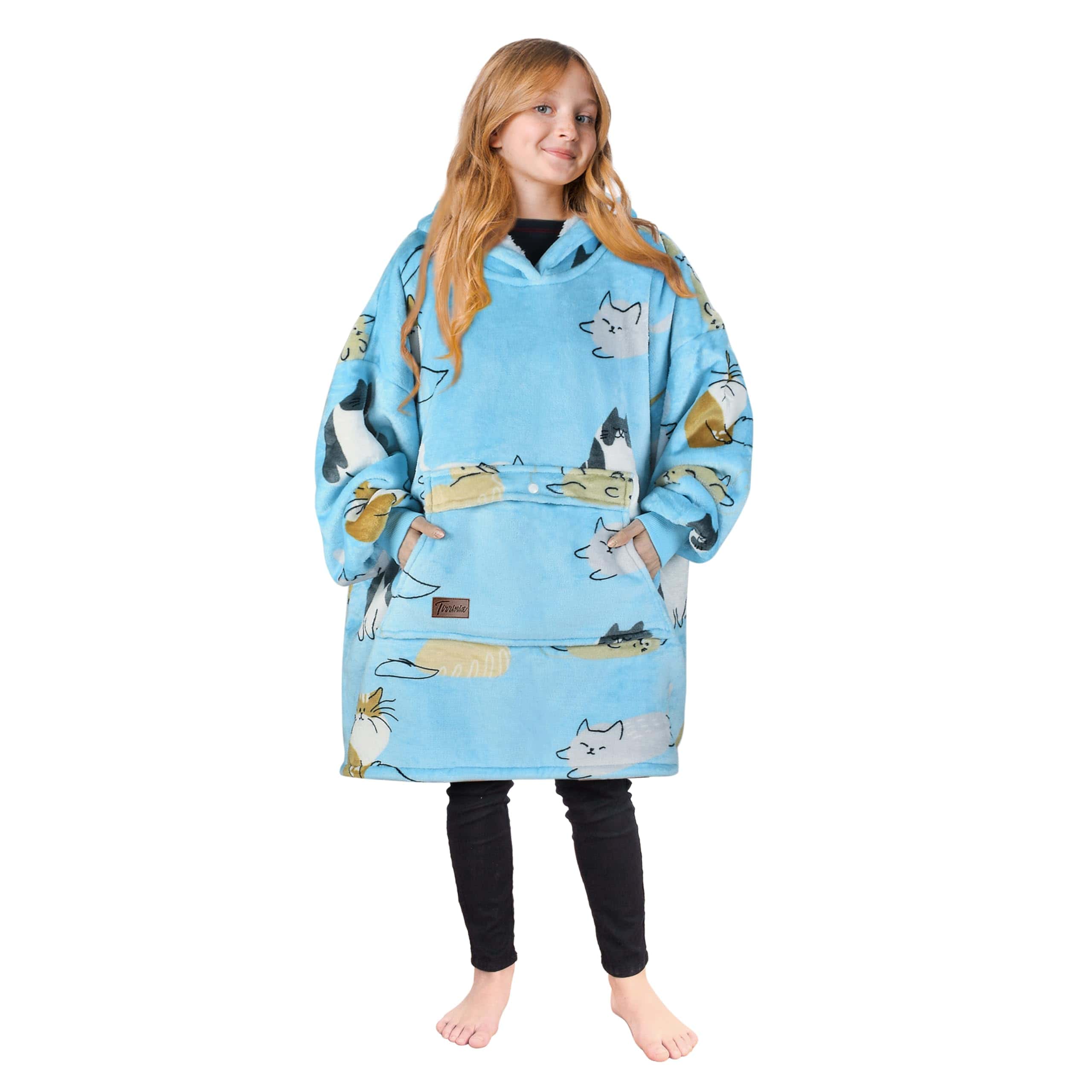 Manta con Capucha Tirrinia para Niños, Manta Portátil de