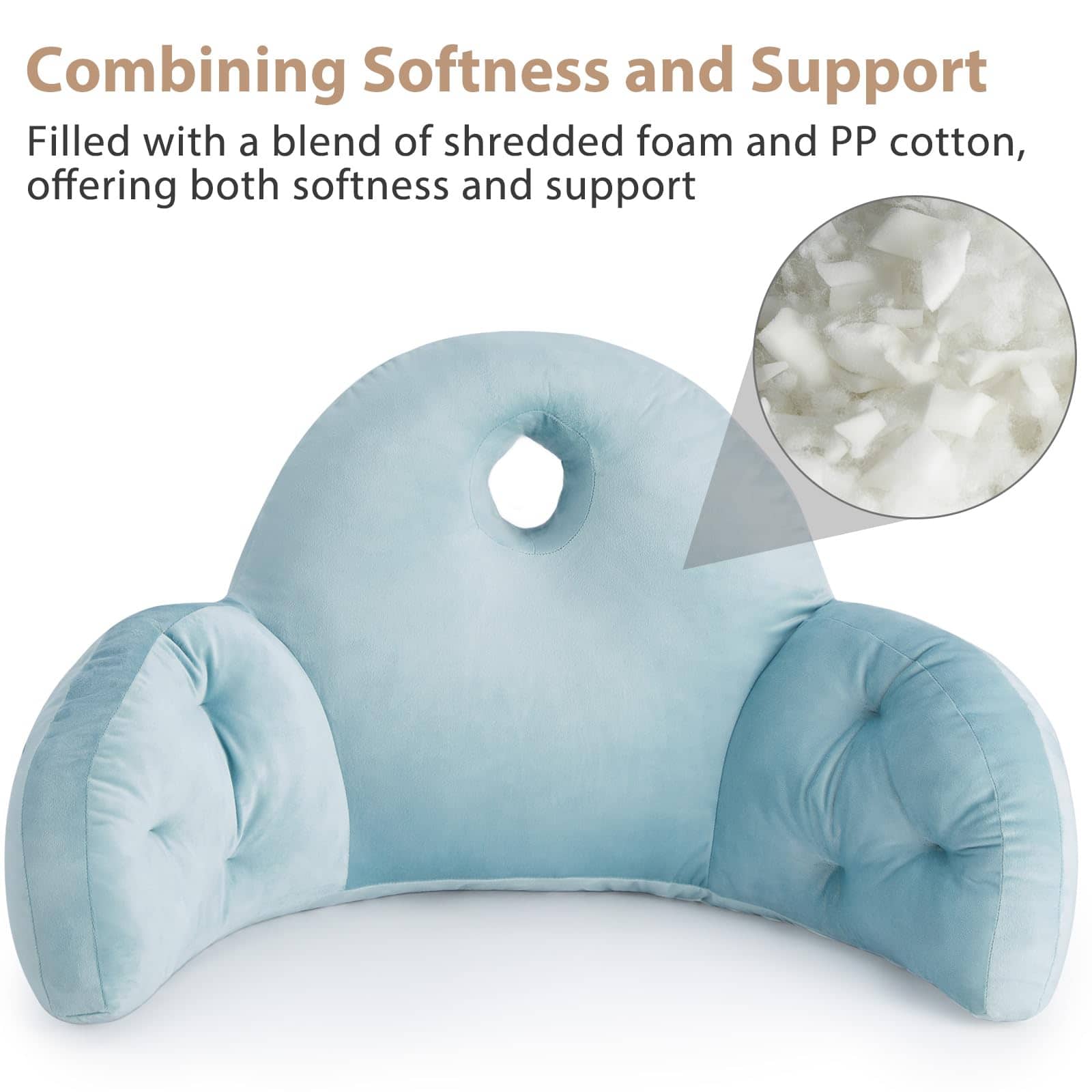 Almohada de Lectura Anfutek para Adultos con Almacenamiento - Imagen 5