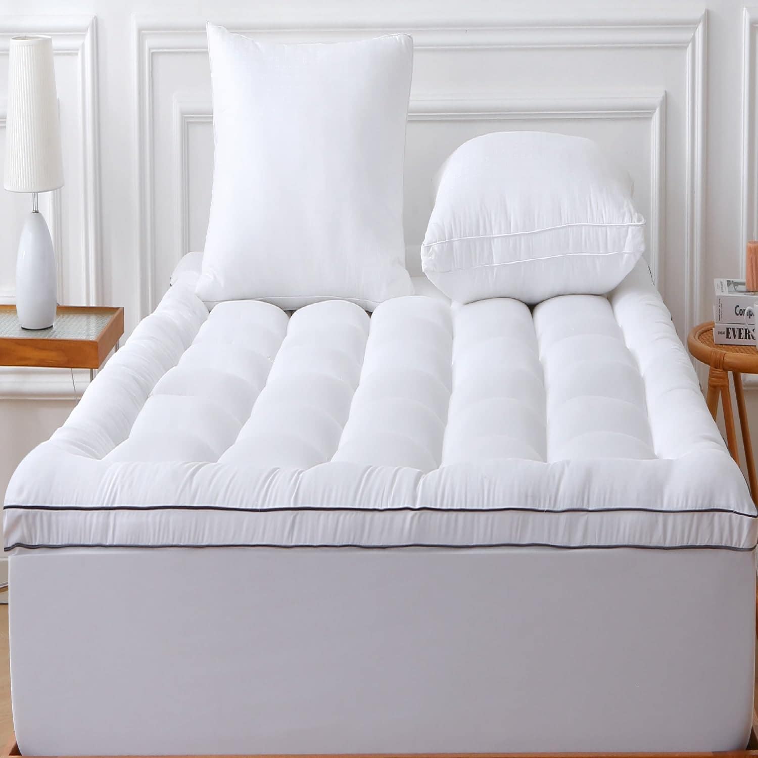 Colchoneta de Pluma Alternativa Queen Pillow Top Plush