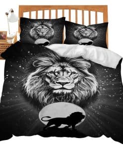 Set de Ropa de Cama con Tema de Leones Juego de Edredón