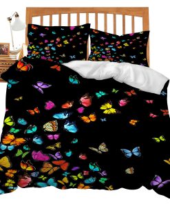 Set de Ropa de Cama con Temática de Mariposas Juego de