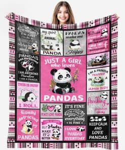 Manta de Panda, Regalos de Panda para Mujeres Niñas,