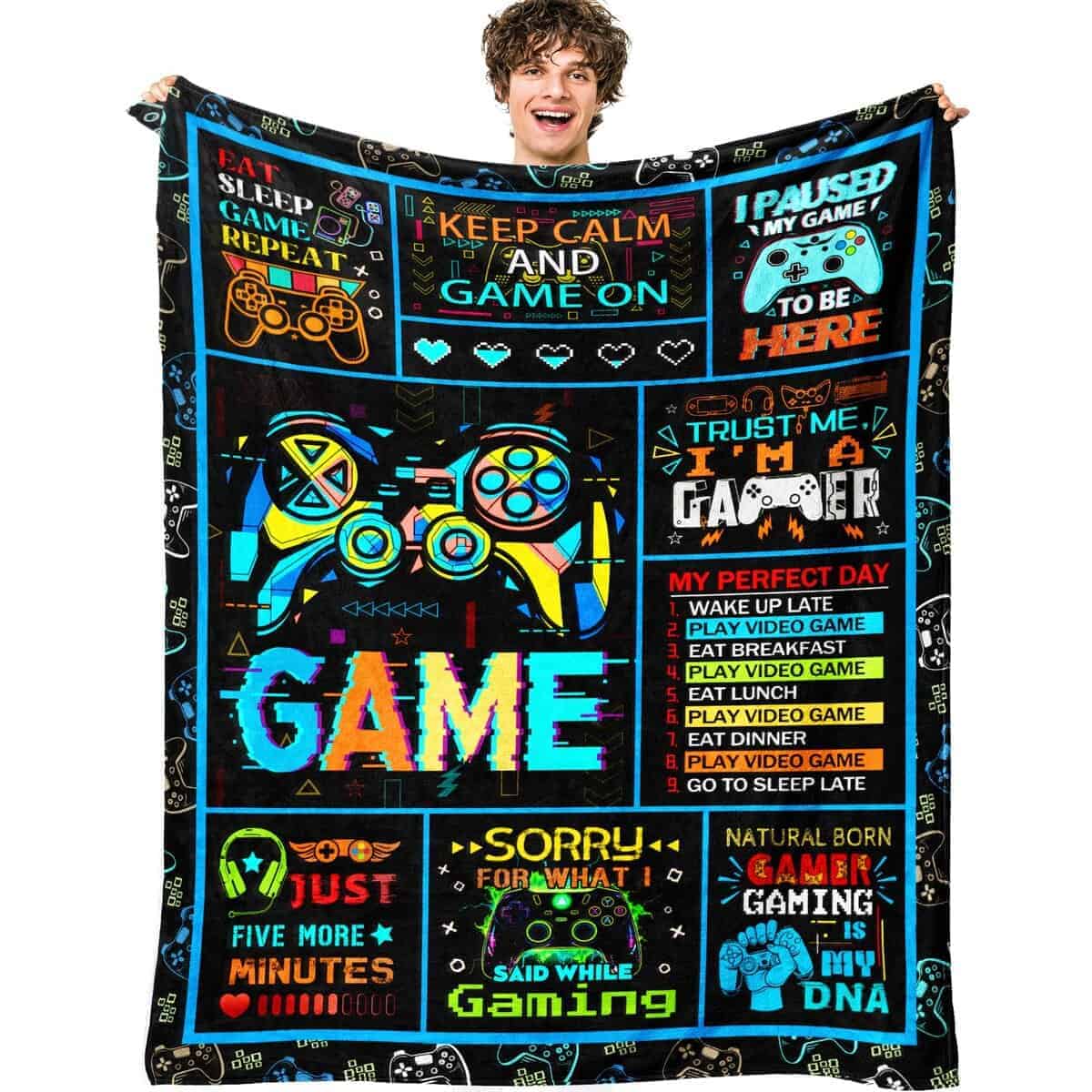 Manta Gamer Eixiders Regalos para Chicos Manta de Juegos