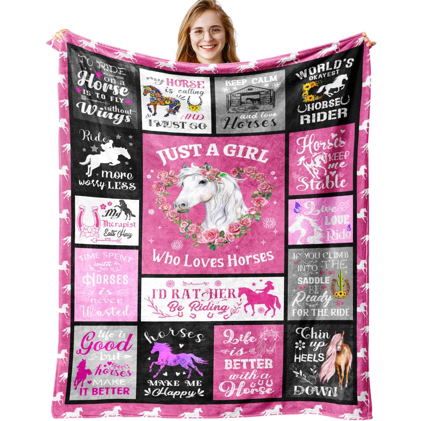Manta de Caballo Eixiders para Niñas, Regalos de Caballo