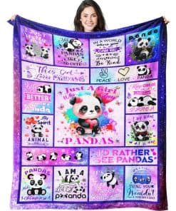 Manta de Panda Eixiders, Regalos de Panda para Niñas