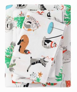 Juego de sábanas de franela Great Bay Home -Festividades de