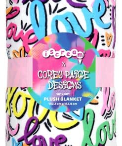 Manta de felpa de 56" x 60" iscream + Corey Paige Designs