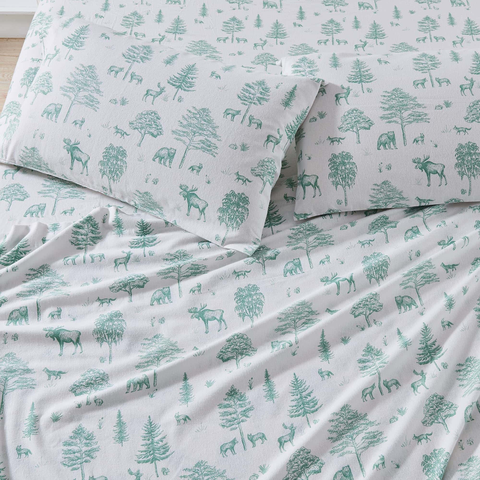 Juego de sábanas de franela Great Bay Home -Wild Acres - Sag - Imagen 6