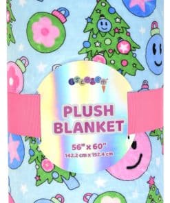 Manta de Franela Premium Estampada Brights de Navidad