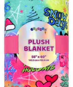 Manta de felpa de lujo estampada brillante iscream + Corey