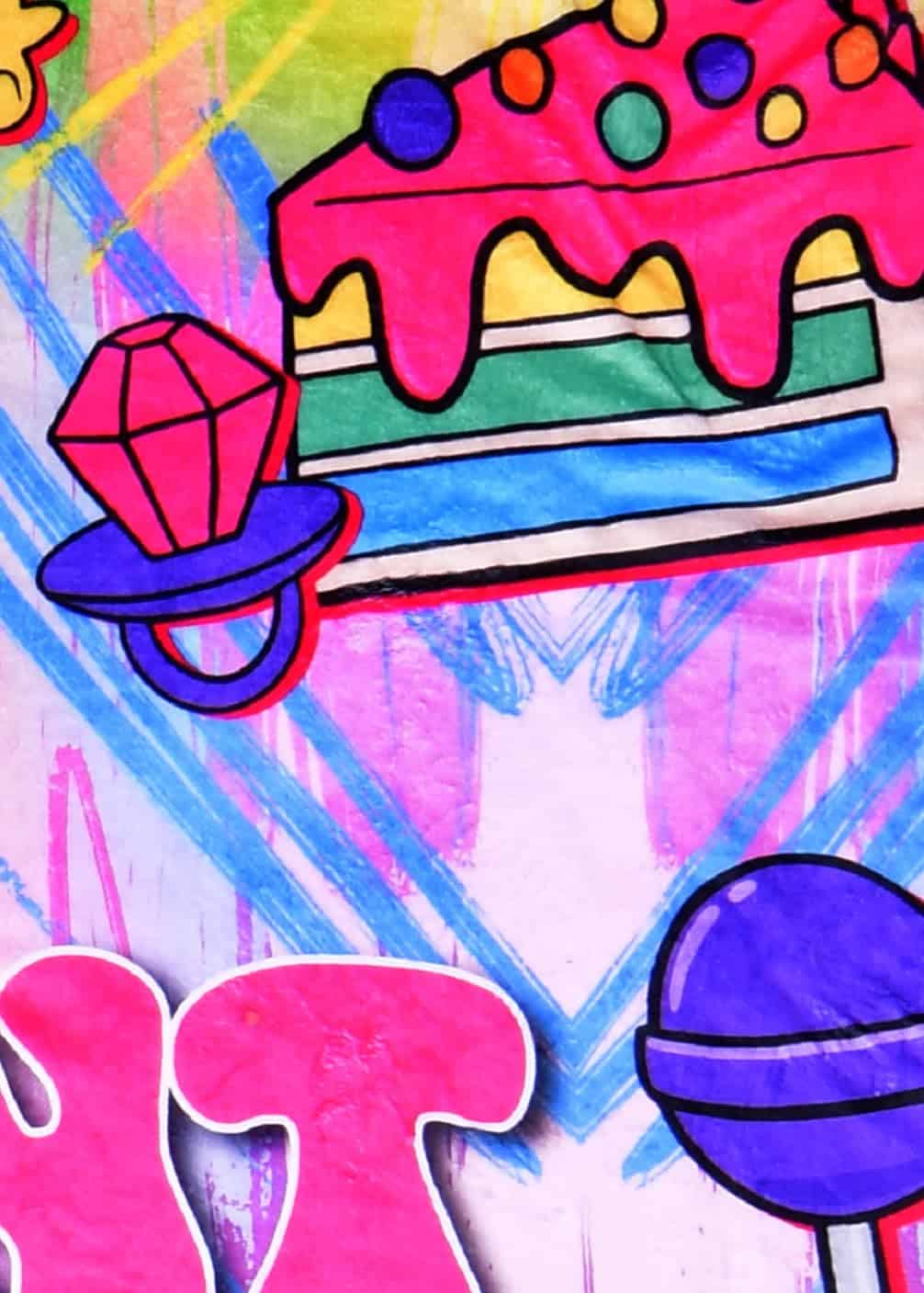 iscream + Corey Paige Designs Manta de Felpa de Primera - Imagen 3