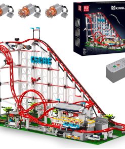 Set de Construcción de Montaña Rusa Mould King, Gran Parque