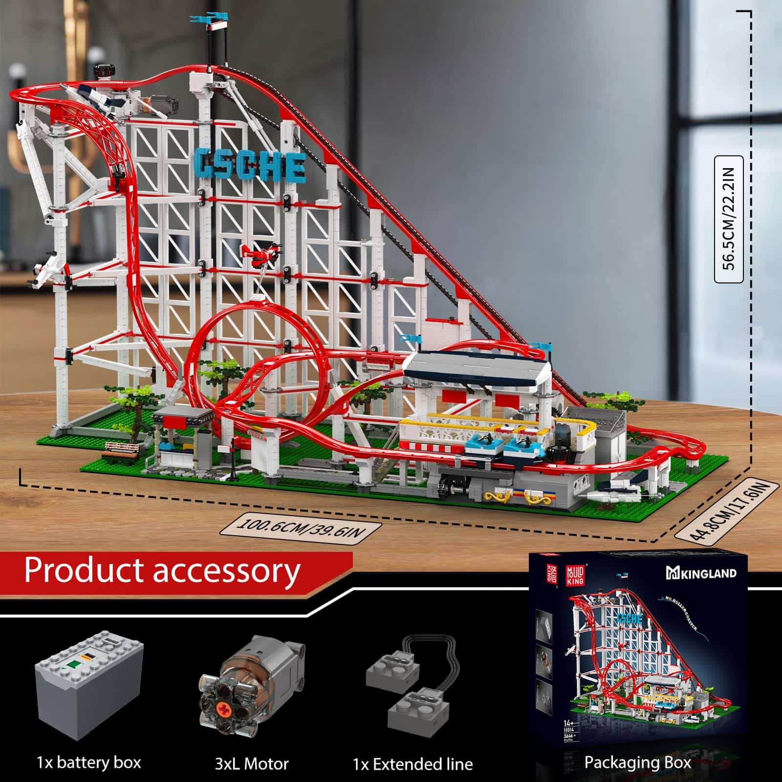 Set de Construcción de Montaña Rusa Mould King, Gran Parque - Imagen 7