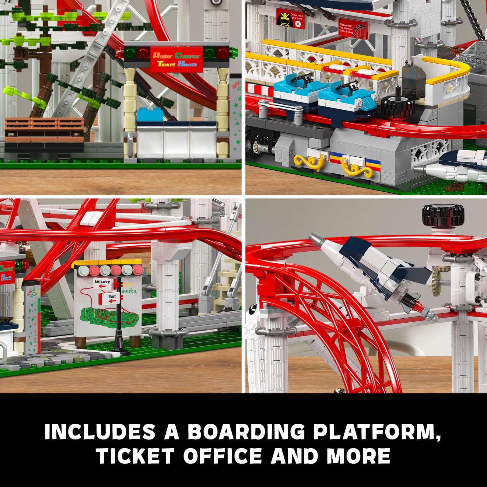 Set de Construcción de Montaña Rusa Mould King, Gran Parque - Imagen 4