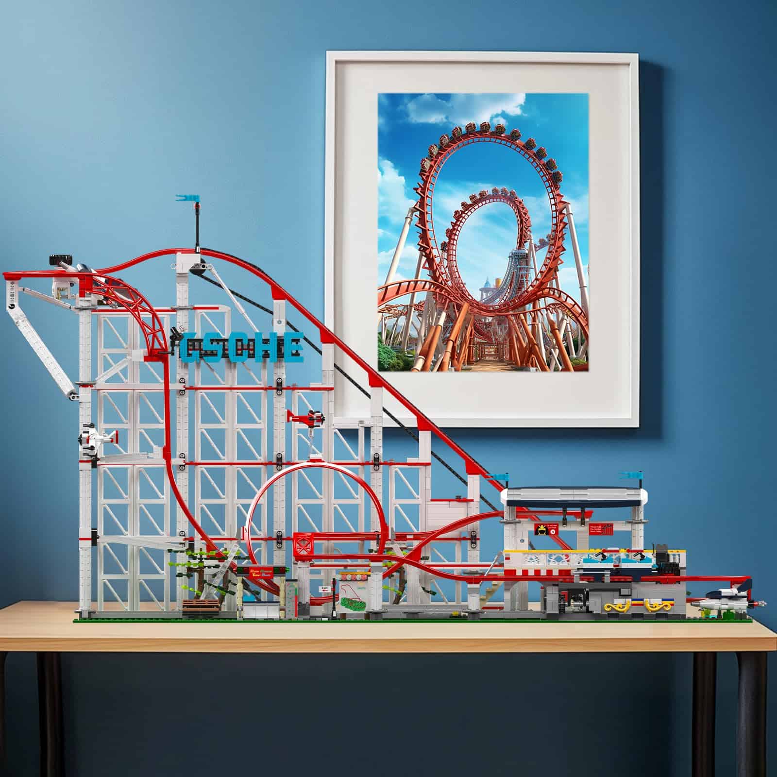 Set de Construcción de Montaña Rusa Mould King, Gran Parque - Imagen 8