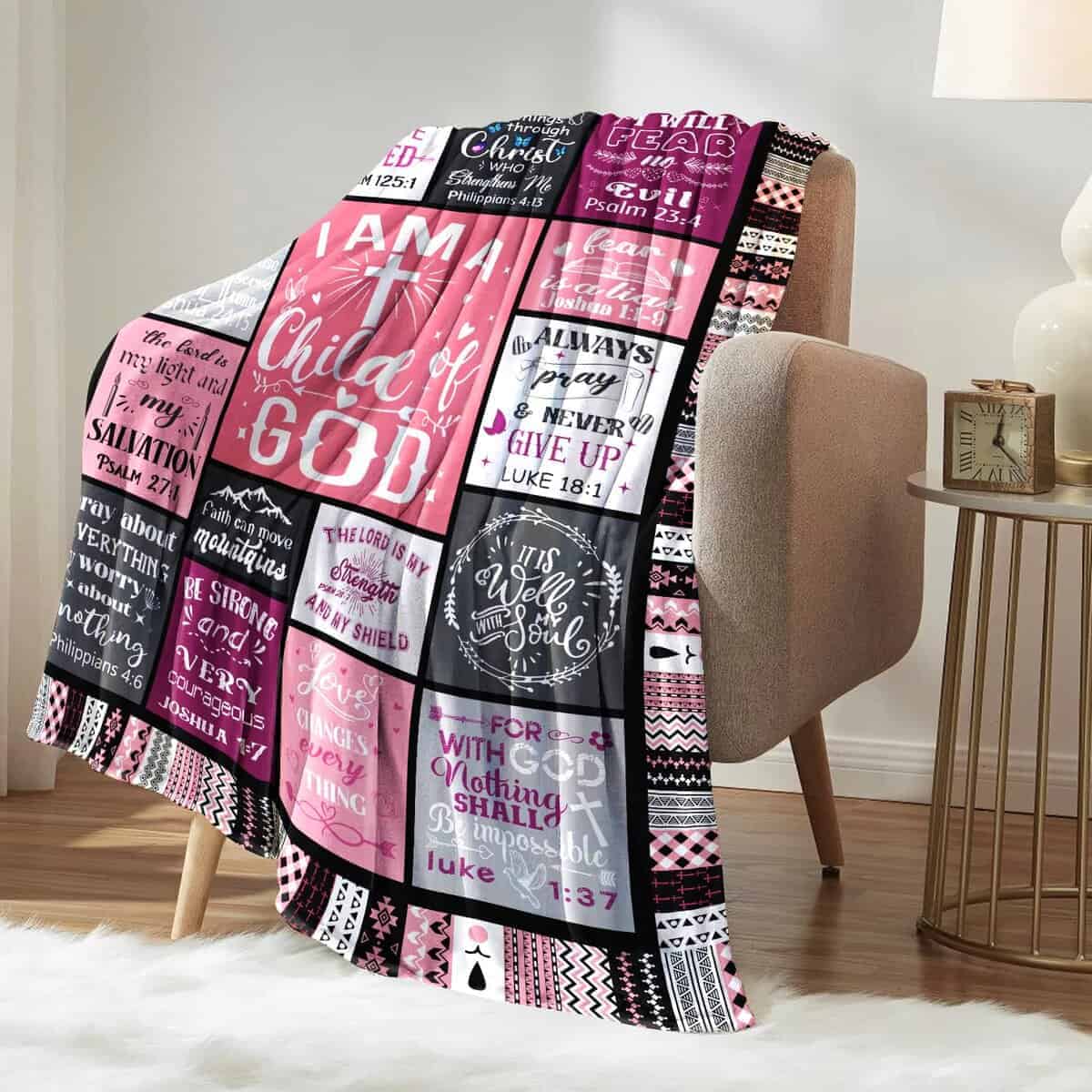 DNJHUY Regalos Cristianos para Mujeres Manta, Regalos - Imagen 3