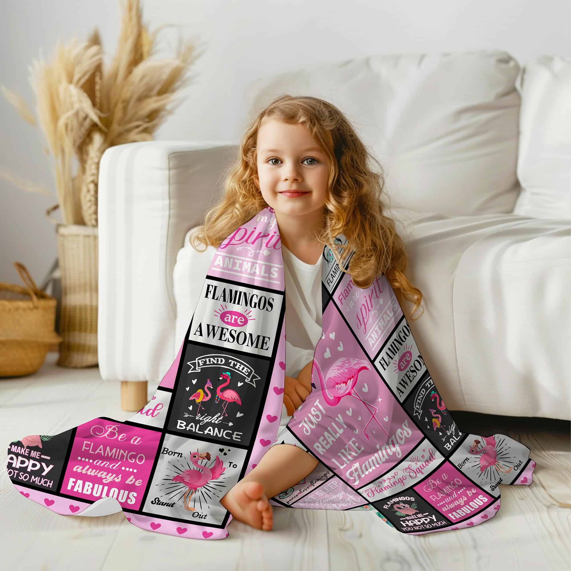 Mantas de regalo de flamencos para mujeres y niñas - Manta - Imagen 5