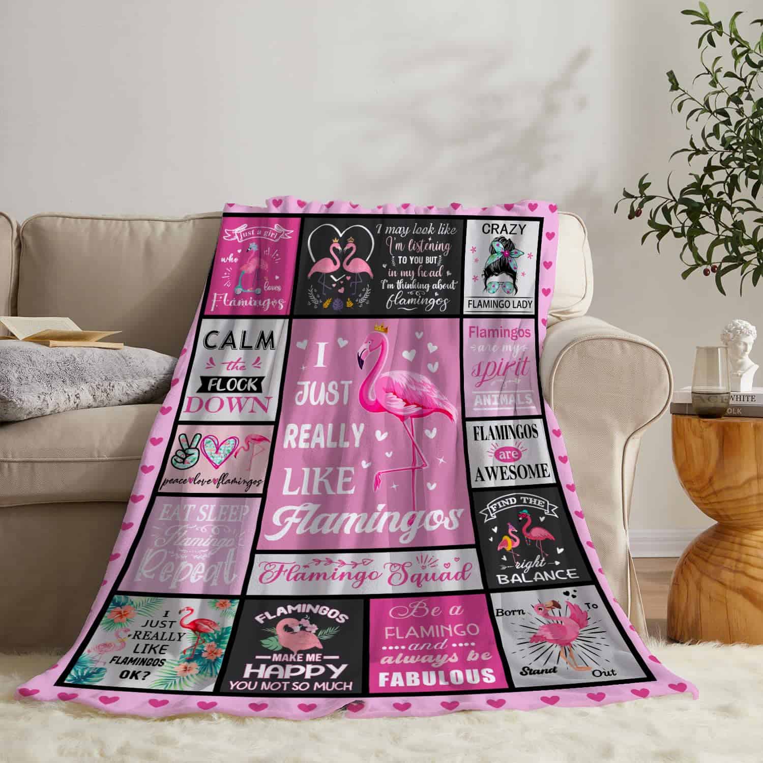 Mantas de regalo de flamencos para mujeres y niñas - Manta - Imagen 3