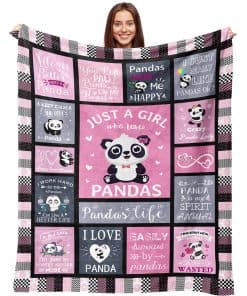 Manta de Panda Regalos para Mujeres Niñas Manta de Panda