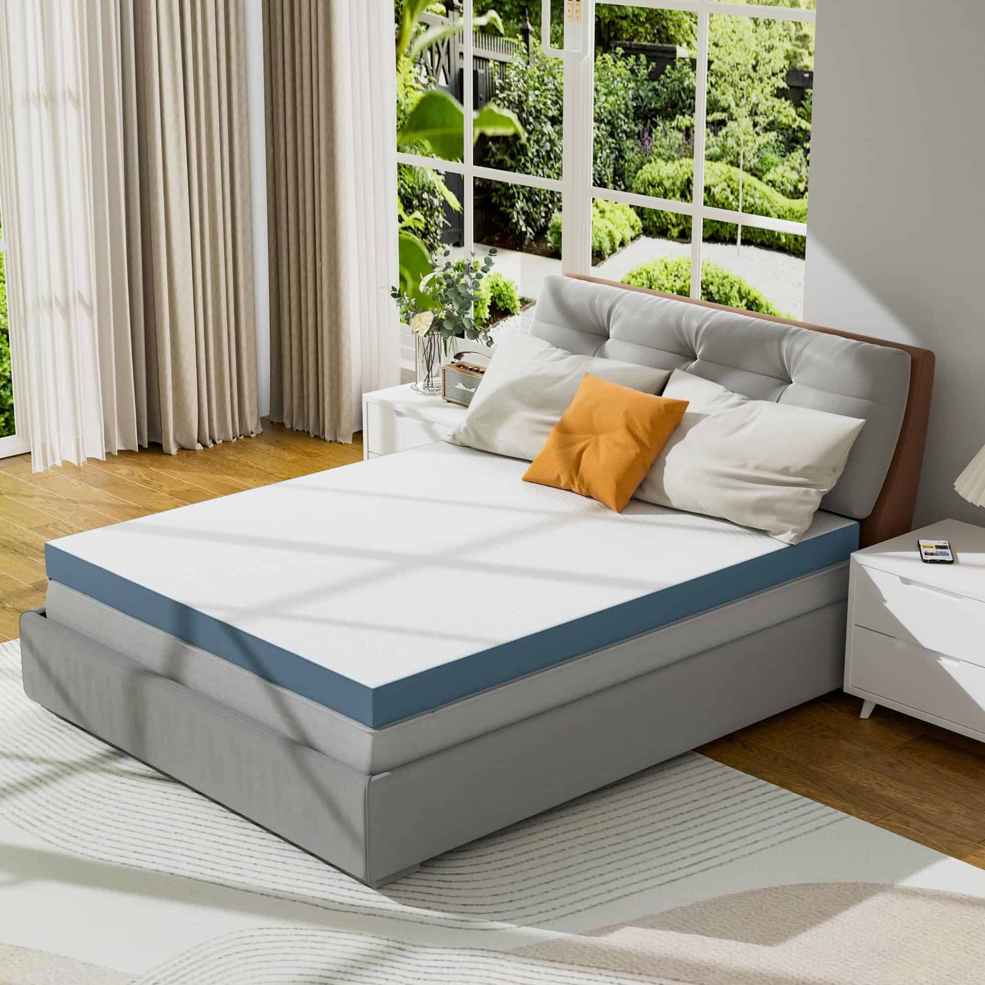 Colchoneta de 4 Pulgadas para Colchón Twin XL, Colchoneta - Imagen 10