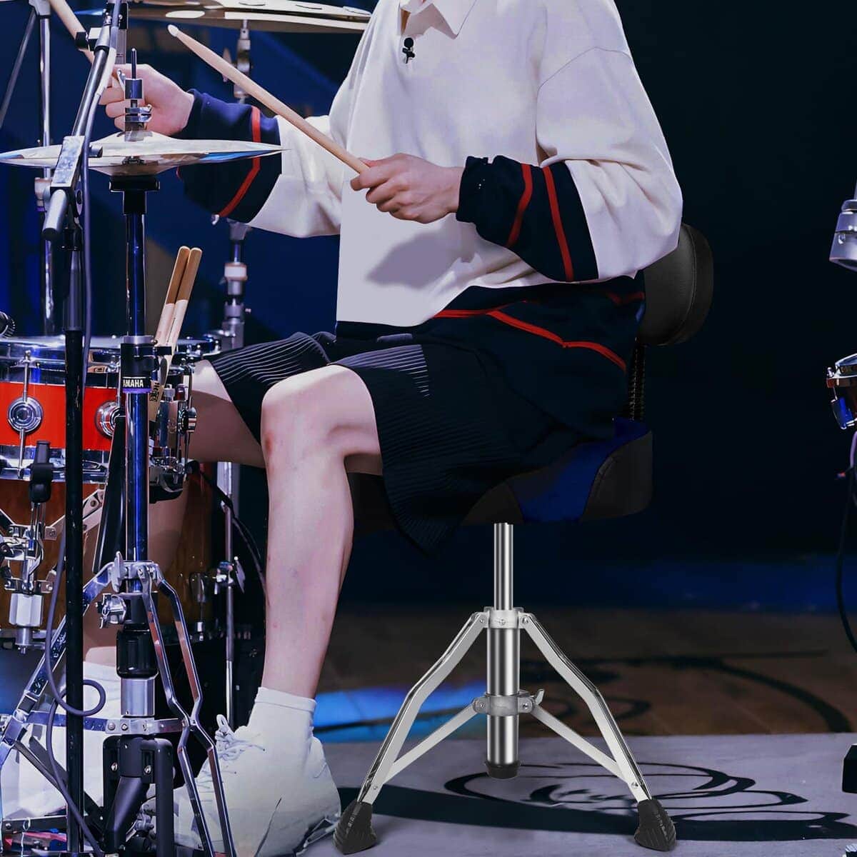 AKOLT Sillín de Batería con Respaldo, Asiento de Batería - Imagen 7