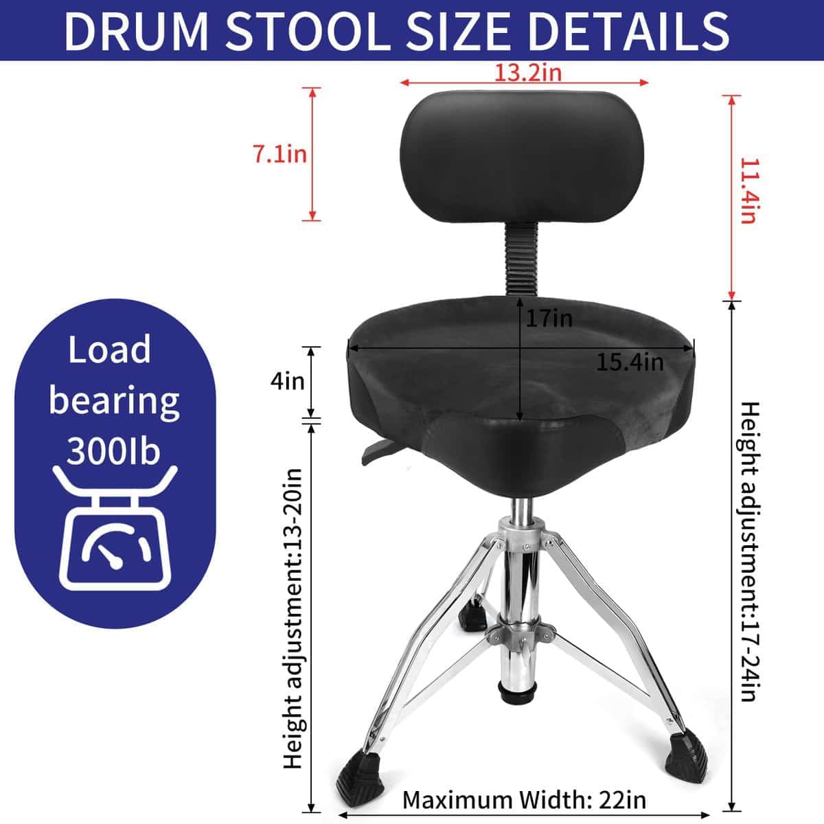 AKOLT Sillón de Batería con Respaldo, -Gris con Respaldo - Imagen 3