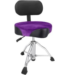 Banqueta de tambor AKOLT con respaldo, asiento de tambor