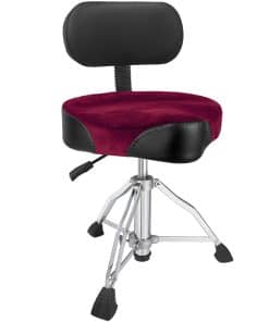 AKOLT Sillón de batería con respaldo, -Rojo Oscuro Con Respa