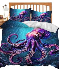 Juego de Cama de Pulpo Individual, Matrimonial, Queen, King