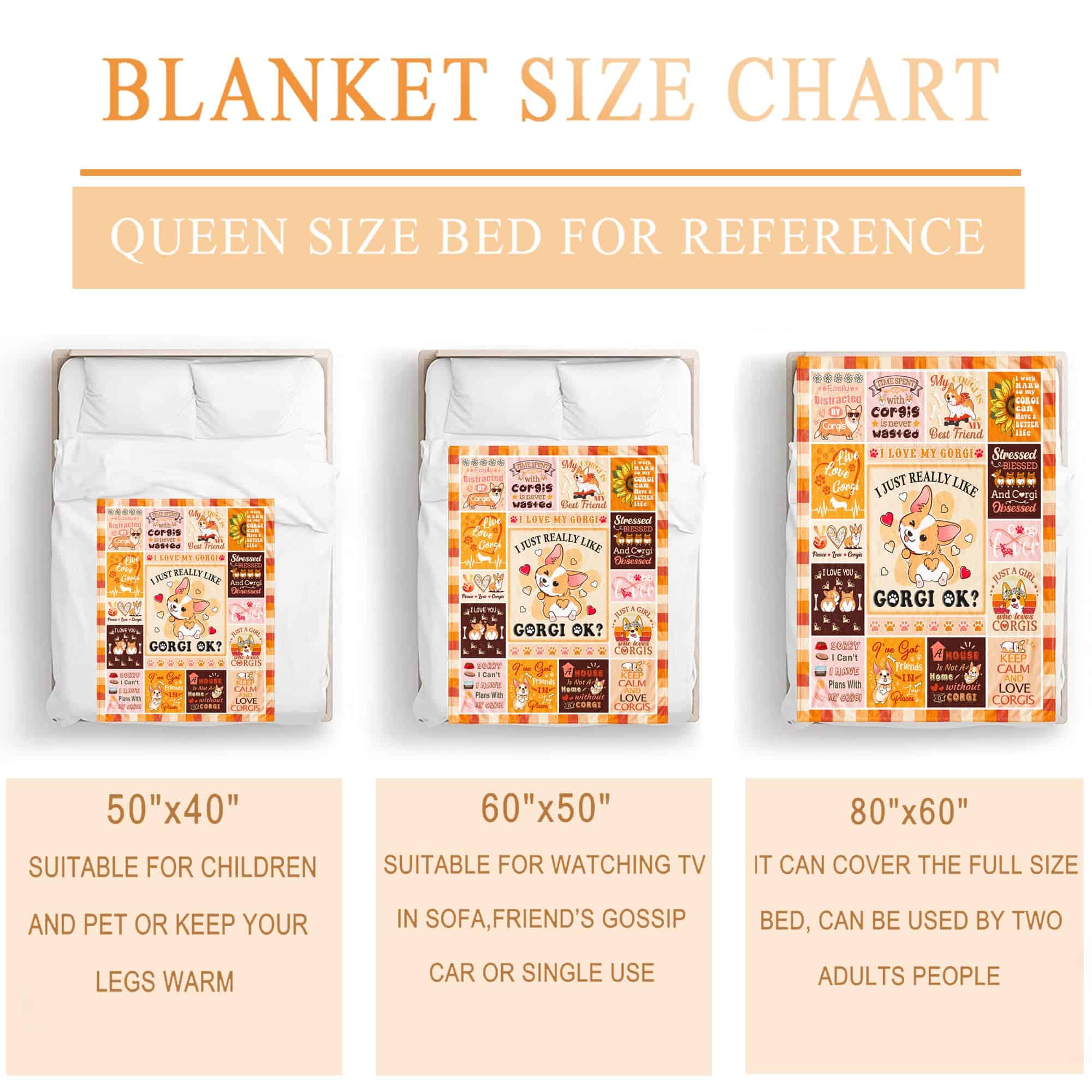 Manta CITYSONG de Corgi, Regalos de Corgi para Niñas y - Imagen 8