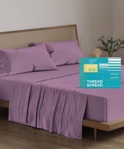 Juego de sábanas California King THREAD SPREAD -Ciruela