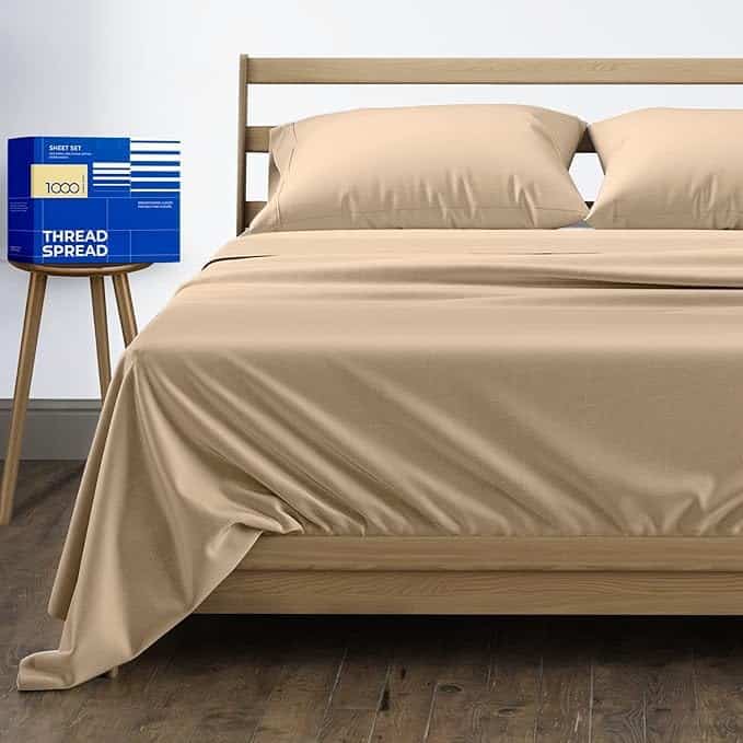 Juego de Sábanas de 100% Algodón Egipcio -Taupe