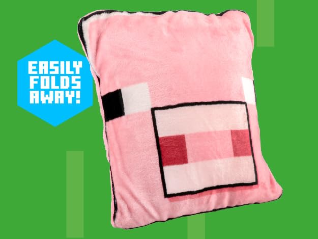 Almohada Manta 2 en 1 de Minecraft Pig - Oficialmente - Imagen 4