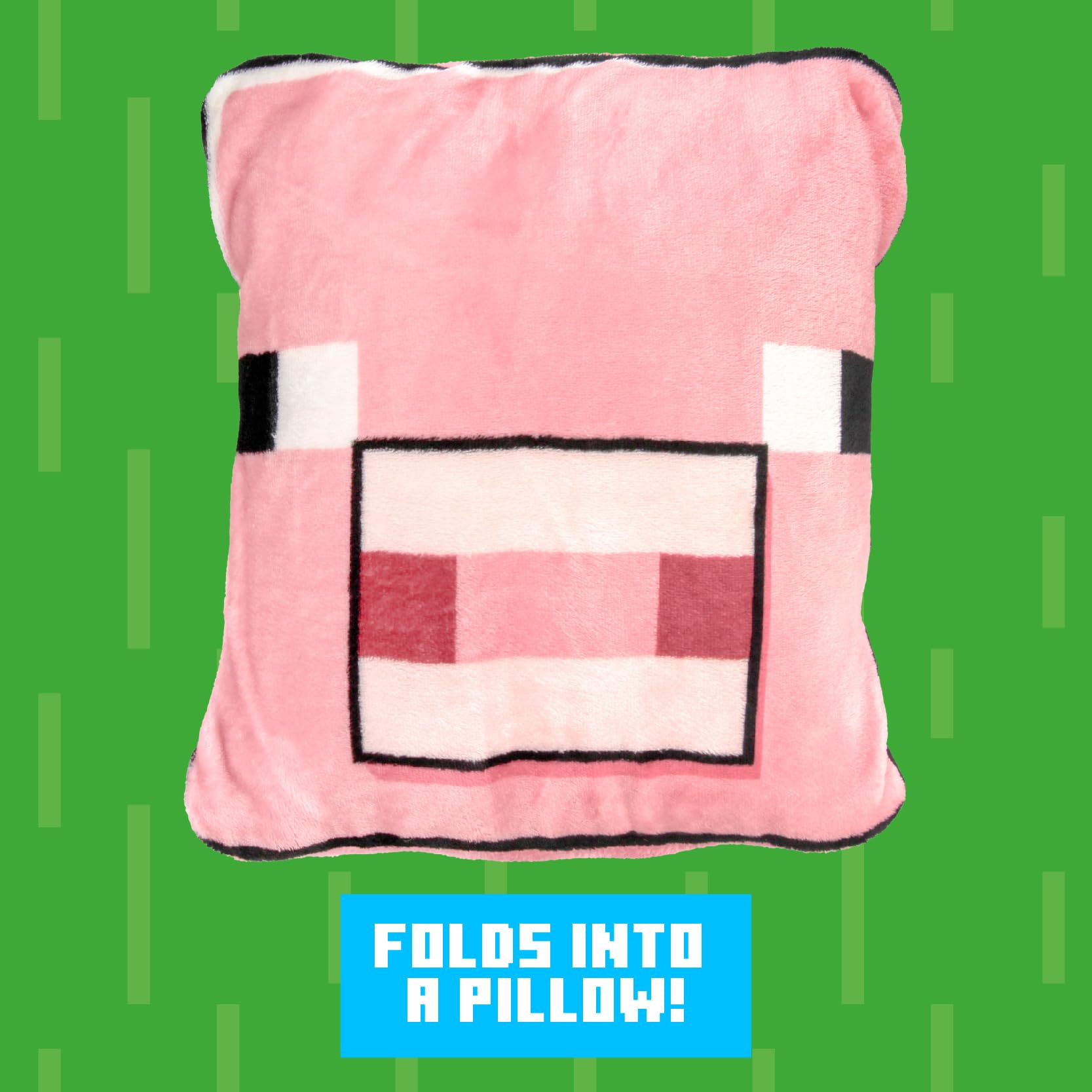 Almohada Manta 2 en 1 de Minecraft Pig - Oficialmente - Imagen 6
