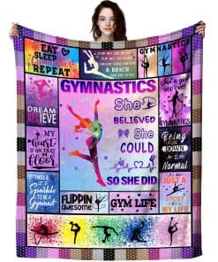 Manta de Tiro de Gimnasia de Felpa Suave de Franela Ligera