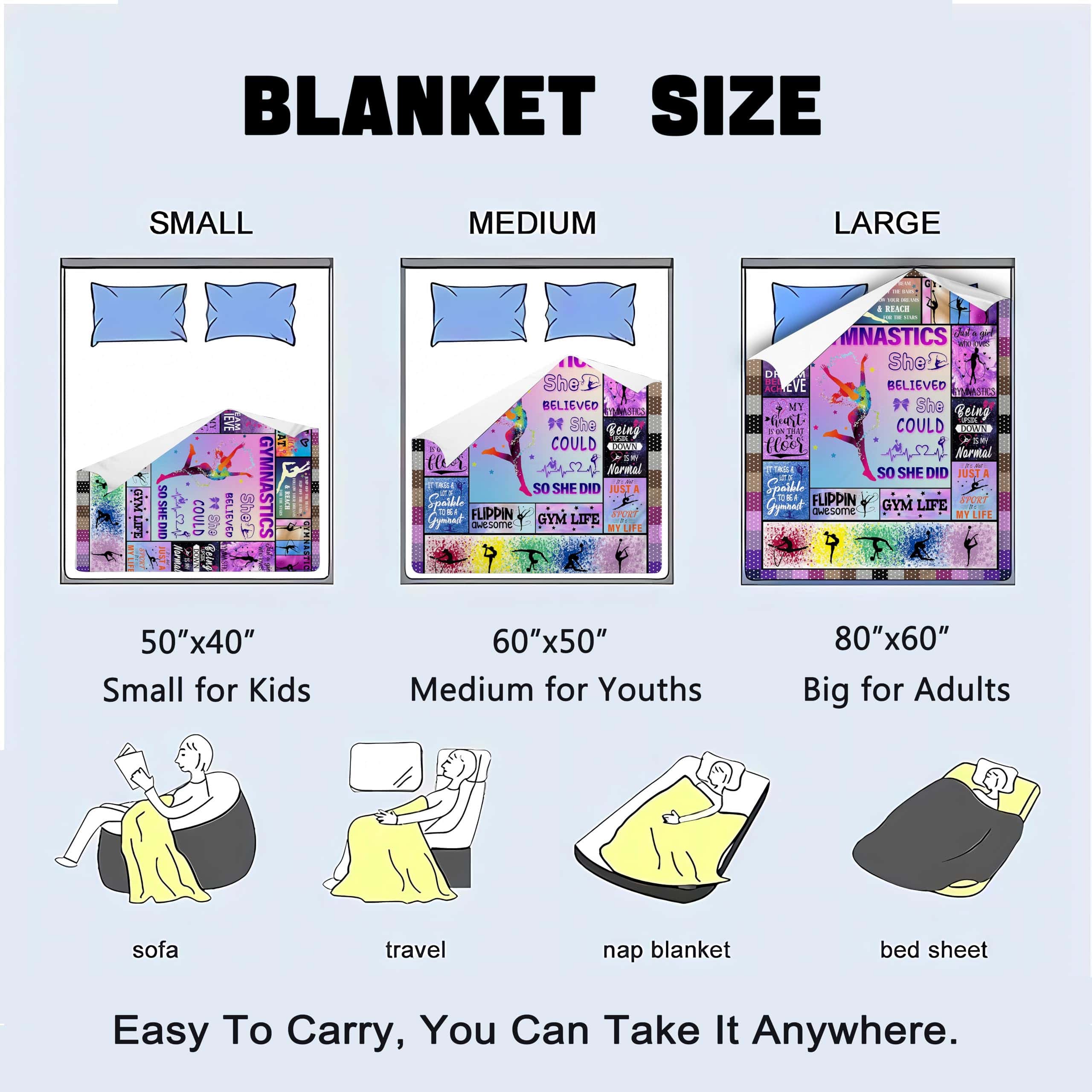 Manta de Tiro de Gimnasia Plush Fleece Suave Ligera Manta - Imagen 8