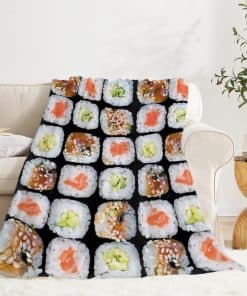 Manta de sushi Darani Food súper suave manta divertida