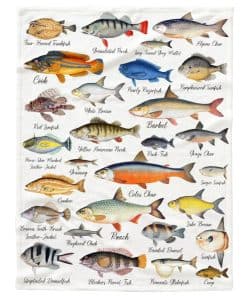 Manta de Franela de Pescado, Súper Suave y Esponjosa para